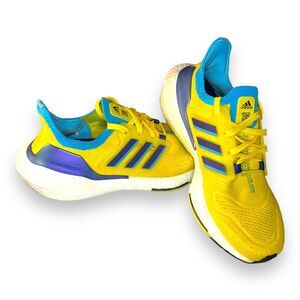 RARE Adidas UltraBoost 22 Yellow Sky Rush Ukraine Men's Shoes Sz 5.5 GW1710